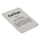 Magnet Flexible Définition du café Lover (Côté Droit)