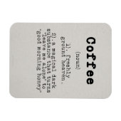 Magnet Flexible Définition du café Lover (Horizontal)