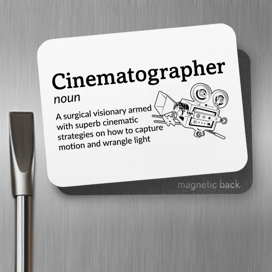 Magnet Flexible Définition du cinématographe - DP 3" x 4" Flex