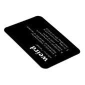 Magnet Flexible Définition du dictionnaire bizarre | Flex Goth Mag (Côté Droit)