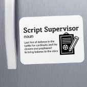 Magnet Flexible Définition du superviseur de script - Film 3" x 4"