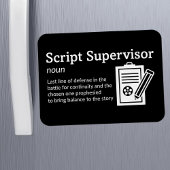 Magnet Flexible Définition du superviseur de script - Film 3" x 4"