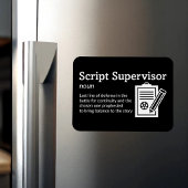Magnet Flexible Définition du superviseur de script - Film 3" x 4"