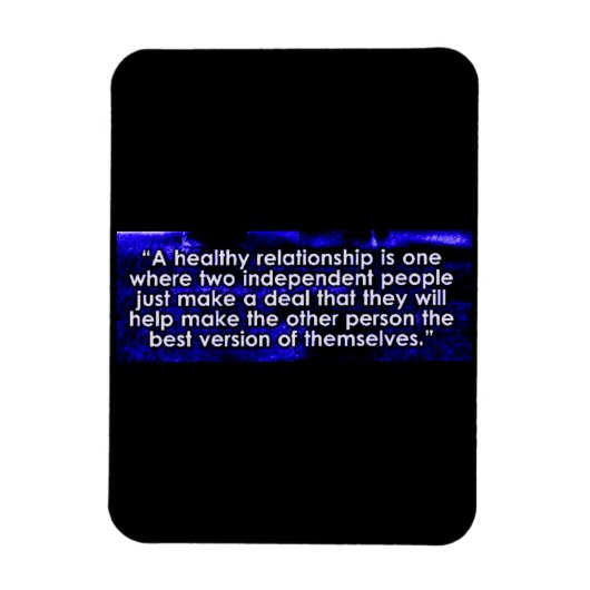 MAGNET FLEXIBLE DÉFINITION D'UNE CITATION DE RELATION SAINE (Vertical)