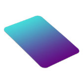 Magnet Flexible Dégradé de fond simple Turquoise Bleu Violet (Côté Droit)
