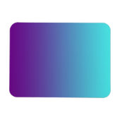 Magnet Flexible Dégradé de fond simple Turquoise Bleu Violet (Horizontal)