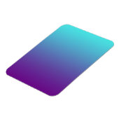 Magnet Flexible Dégradé de fond simple Turquoise Bleu Violet (Côté Gauche)