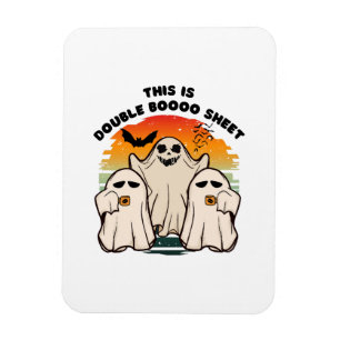 Magnet Flexible Déguisement Halloween Fantôme Drôle Boo