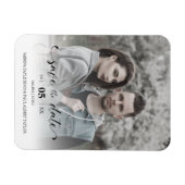 Magnet Flexible Delicate Romantic Wedding Custom Photo Couple (Horizontal)