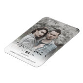 Magnet Flexible Delicate Romantic Wedding Custom Photo Couple (Côté Gauche)