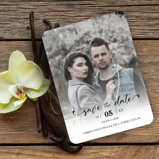 Magnet Flexible Delicate Romantic Wedding Custom Photo Couple