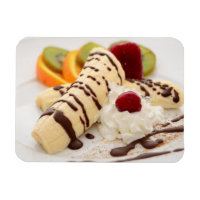 Délicieuse Crème à l'arc et dessert à la banane