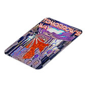 Magnet Flexible Demain's Way Aujourd'hui Retro Future Art (Côté Gauche)