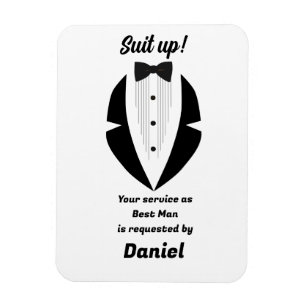 Magnet Flexible Demande en mariage du garçon d'honneur lors d'un m