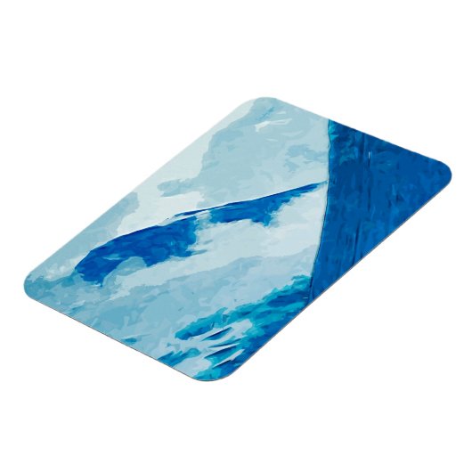 Magnet Flexible Denali dans les nuages Impressionnisme Abstrait (Côté Gauche)