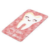 Magnet Flexible Dent mignonne - Aimant personnalisé rose (Côté Gauche)