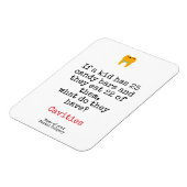 Magnet Flexible Dental Oral hygiene cavities custom (Côté Gauche)