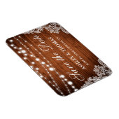 Magnet Flexible Dentelle à cordes de bois rustique Enregistrer la (Côté Droit)