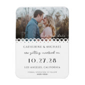 Magnet Flexible Dentelle Design Moderne Simple Photo Enregistrer L (Vertical)