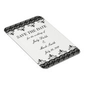 Magnet Flexible Dentelle noire Enregistrer l'aimant de date (Côté Droit)