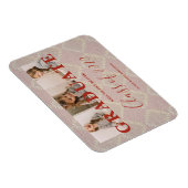 Magnet Flexible Dentelle Pré-K Graduation 3 Photos Textile Texture (Côté Droit)