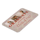 Magnet Flexible Dentelle Pré-K Graduation 3 Photos Textile Texture (Côté Gauche)