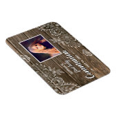 Magnet Flexible Dentelle rustique en bois Première sainte communio (Côté Droit)