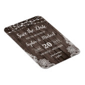 Magnet Flexible Dentelles rustiques en bois de pays Enregistrer le (Côté Droit)