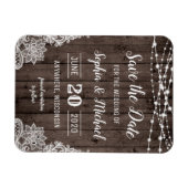 Magnet Flexible Dentelles rustiques en bois de pays Enregistrer le (Horizontal)