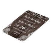 Magnet Flexible Dentelles rustiques en bois de pays Enregistrer le (Côté Gauche)