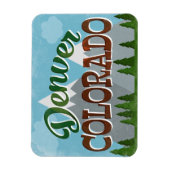 Magnet Flexible Denver Colorado Snowy Mountains (Vertical)