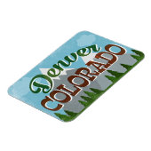 Magnet Flexible Denver Colorado Snowy Mountains (Côté Gauche)