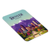 Magnet Flexible Denver Skyline États-Unis (Côté Droit)