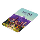 Magnet Flexible Denver Skyline États-Unis (Côté Gauche)