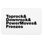 Magnet Flexible Déplacements de rupture (Breakdance) (Horizontal)