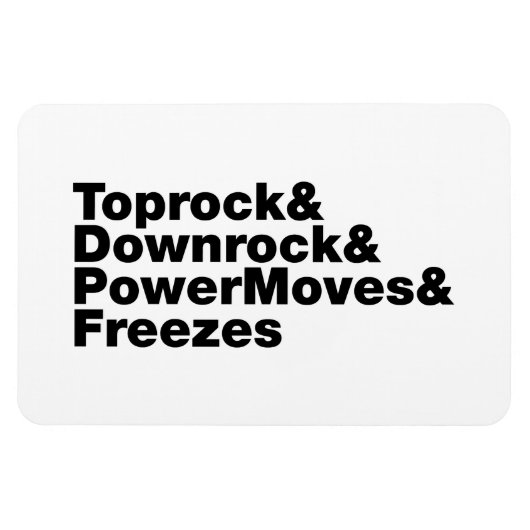 Magnet Flexible Déplacements de rupture (Breakdance) (Horizontal)