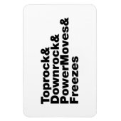 Magnet Flexible Déplacements de rupture (Breakdance) (Vertical)