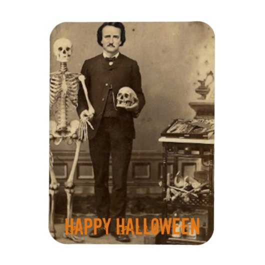 Magnet Flexible Déplaisant Edgar Allan Poe Halloween (Vertical)