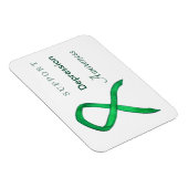 Magnet Flexible Depression Sensibilisation Ruban Art Magnat person (Côté Droit)