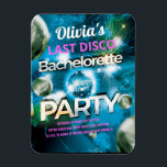 Magnet Flexible Dernière soirée de bachelorette Disco<br><div class="desc">Fun Last Disco Retro Bachelorette Party to get the Party Celebrate and honor the bride to be a vintage retro disco inspired party theme. Great way to get the party start ! "Invite bridesmaids,  family and friends to a mémorable bachelorette party" - Disco Style !</div>