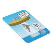 Magnet Flexible Des Aliens Amusants Abandonnent Le Requin En Tant  (Côté Droit)