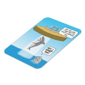 Magnet Flexible Des Aliens Amusants Abandonnent Le Requin En Tant  (Côté Gauche)