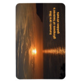 Magnet Flexible Des couchers de soleil comme des aperçus des rues (Vertical)