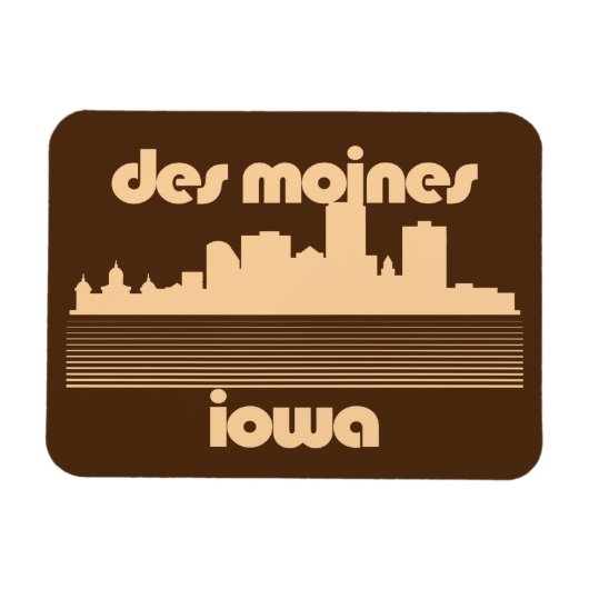 Magnet Flexible Des Moines, Iowa (Horizontal)