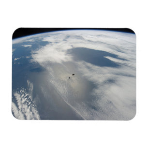 Magnet Flexible Des Petits Satellites Orbitent Au-Dessus D'Une Par