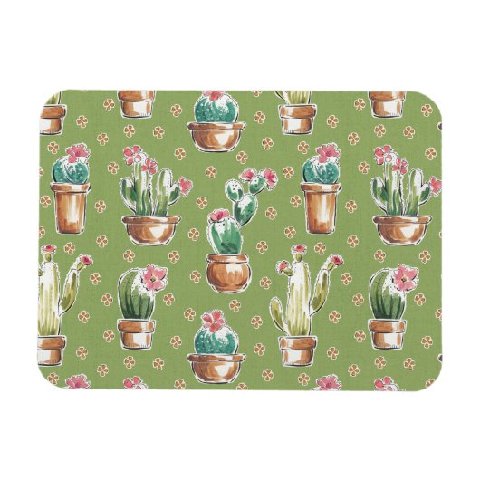 Magnet Flexible Desert Bloom | Pattern vert (Horizontal)