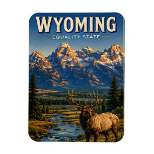 Magnet Flexible Désert de la montagne Grand Teton du Wyoming