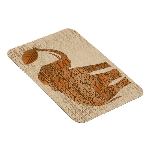 Magnet Flexible Design d'art tribal des éléphants (Côté Droit)
