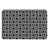 Magnet Flexible Design de cercles en zigzag noir mignon (Horizontal)