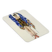Magnet Flexible Design de costume pour une fille dansante (litho c (Côté Droit)